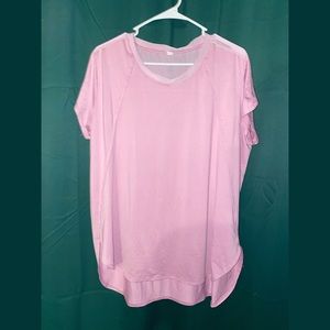 TARGET activewear lilac shirt size XL with sheer accent on back